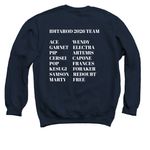 IDITAROD 2026 TEAM, a Navy Crewneck Sweatshirt (back-view)