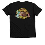 Gold Mine Experience, a Solid Black Blend Premium V-Neck Tee (back-view)