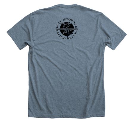 17th Annual Tattoos For Community&nbsp;, a Heather Slate Premium Unisex Tee (back-view)