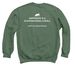 &nbsp;Limited Edition-2026-The Nose Knows, a Military Green Crewneck Sweatshirt (back-view)