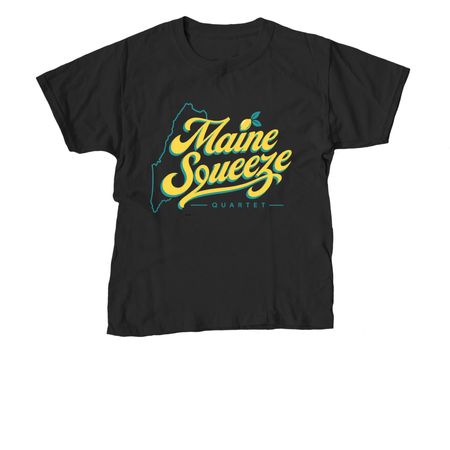 Maine Squeeze Quartet, a Black Youth Unisex Tee