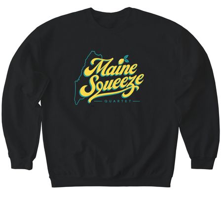 Maine Squeeze Quartet, a Black Softstyle Crewneck Sweatshirt