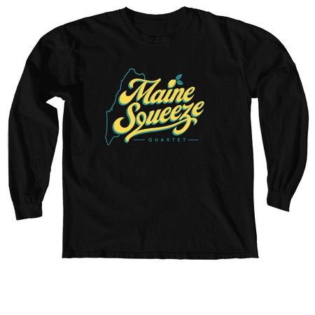 Maine Squeeze Quartet, a Black Comfort Colors Long Sleeve Tee