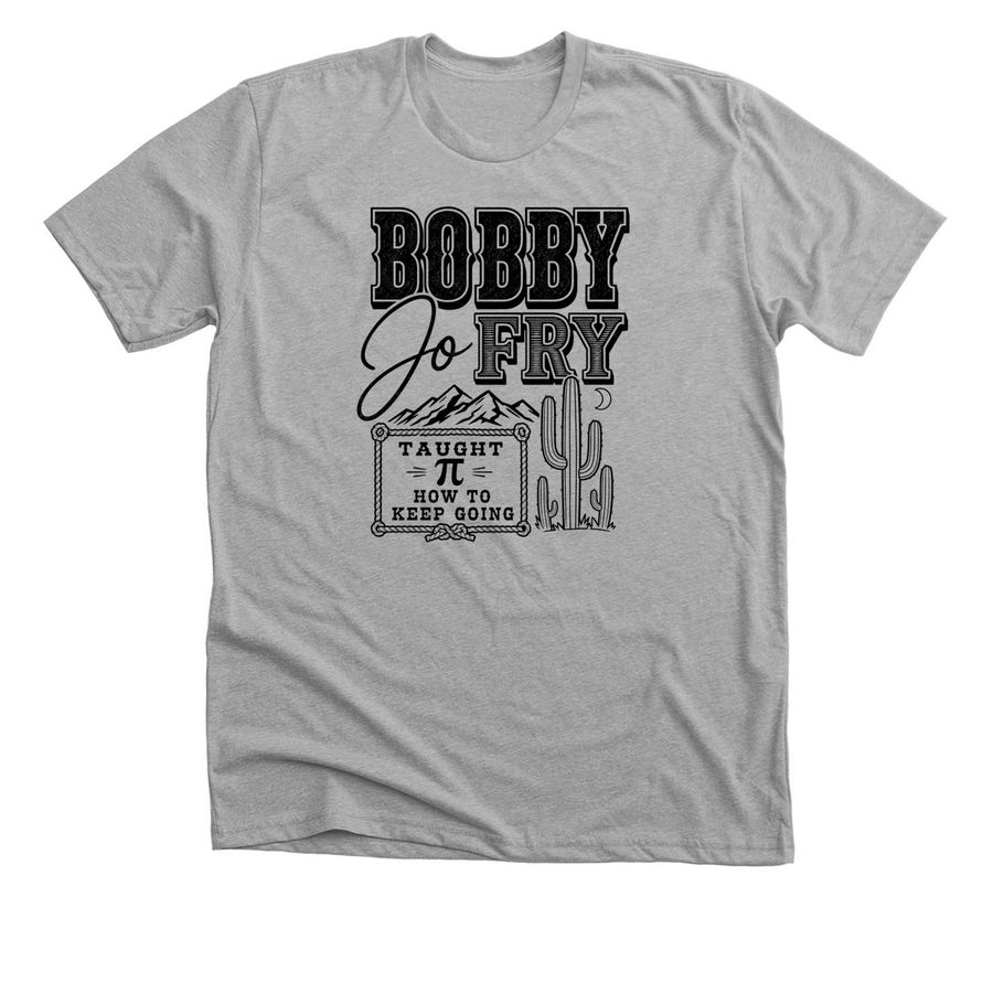 Bobby Jo Fry the Math Guy, a Athletic Heather Premium Unisex Tee