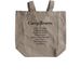Vinyl Tote Bag, a Pumice Recycled Cotton Tote Bag (back-view)