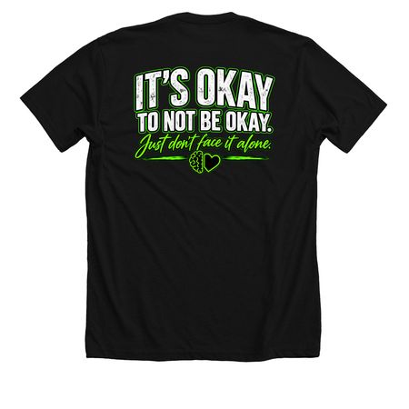 Mental Health Nights Shirt, a Solid Black Blend Premium Unisex Tee (back-view)
