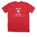 CASA of River Valley white logo&nbsp;, a Heather Red Premium Unisex Tee