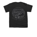 Kesem Campsite Merch 2026, a Black Youth Unisex Tee (back-view)