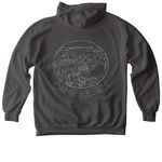 Kesem Campsite Merch 2026, a Pepper Comfort Colors Pullover Hoodie (back-view)