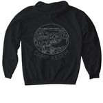 Kesem Campsite Merch 2026, a Black Gildan Softstyle Pullover Hoodie (back-view)