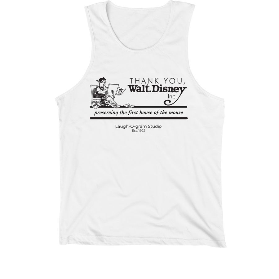 TYWD Tanks, a White Premium Cotton Tank