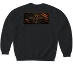 Series No. 004 ? We the People, a Black Softstyle Crewneck Sweatshirt (back-view)