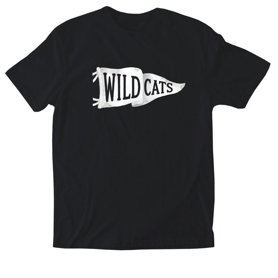 Wildcat Pennant, a Black Softstyle Cotton Tee
