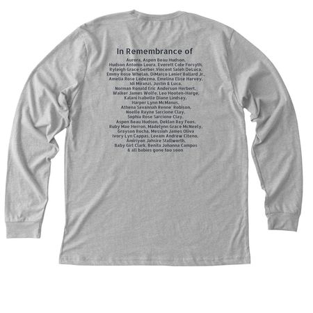 Fathers Day Remembrance BT5, a Athletic Heather Premium Long Sleeve Tee (back-view)