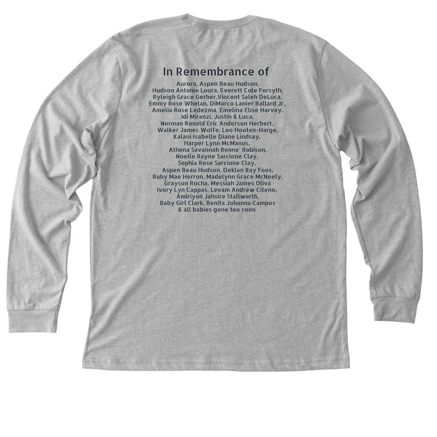 Fathers Day Remembrance BT5, a Athletic Heather Premium Long Sleeve Tee (back-view)