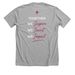 Chicago Women in Philanthropy&nbsp;(white text), a Athletic Heather Premium Unisex Tee (back-view)