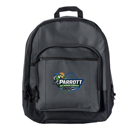 Parrott All-Season Says Thanks to Vets, a Dark Charcoal Everyday Backpack