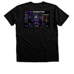 Rare Connection Podcast-Wear the Connection, a Black Heather Premium Unisex Tee (back-view)