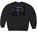 Rare Connection Podcast-Wear the Connection, a Black Softstyle Crewneck Sweatshirt (back-view)