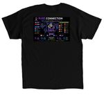 Rare Connection Podcast-Wear the Connection, a Black Classic Unisex Tee (back-view)