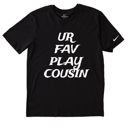 UrFav 1, a Black Nike Dri-FIT Jersey Blend Performance Tee