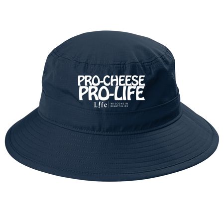 LIMITED: Pro-Cheese Pro-Life UV Bucket Hat, a Dress Blue Navy Printed UV Bucket Hat