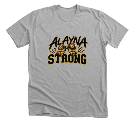 Leopard Bow&nbsp;, a Athletic Heather Premium Unisex Tee