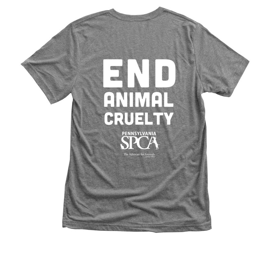 Animal Rescue, PA, a Premium Heather Triblend Unisex Tee (back-view)