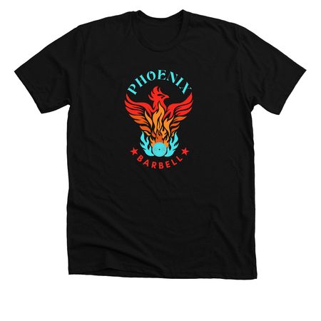 Phoenix Barbell, a Solid Black Blend Premium Unisex Tee