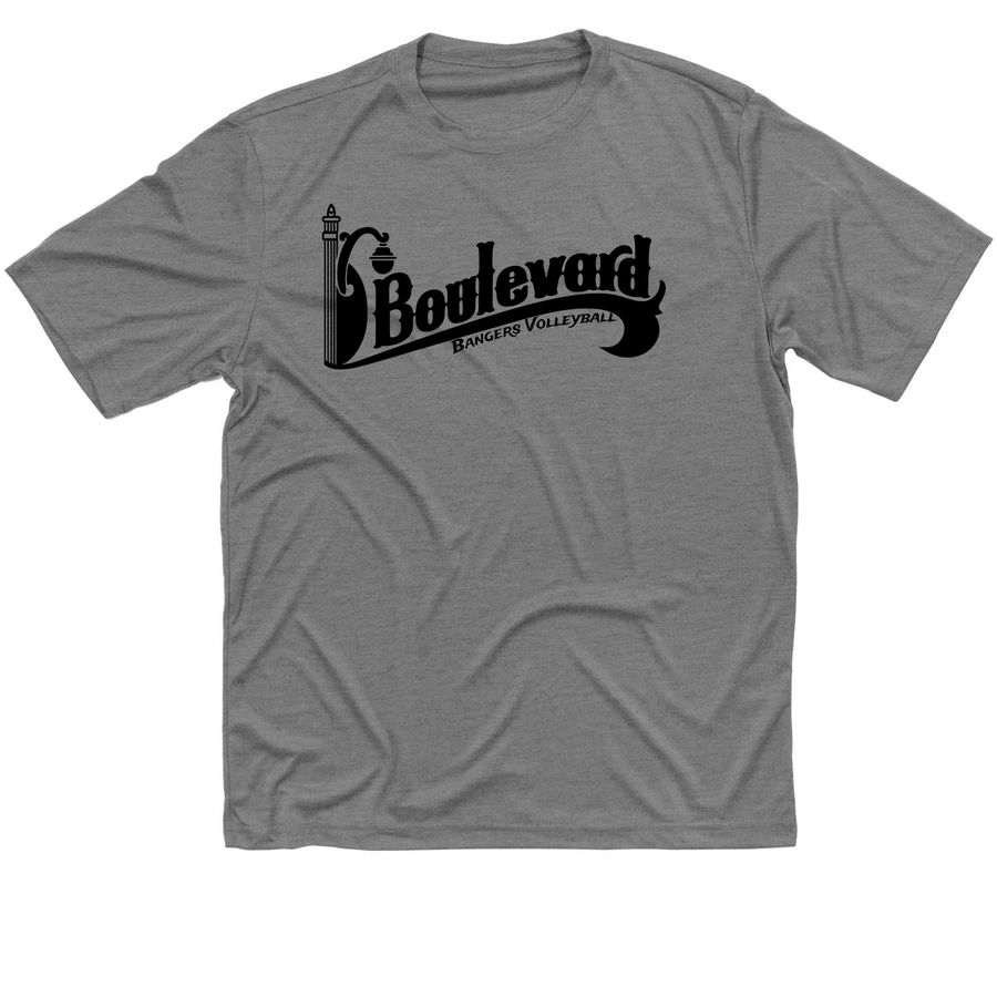 Performance Boulevard Bangers - king Julian, a Grey Concrete Heather Classic Performance Tee