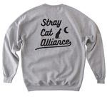 Stray Cat Alliance - Rescued, a Sport Grey Softstyle Crewneck Sweatshirt (back-view)