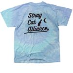 Stray Cat Alliance - Rescued, a Lagoon Classic Tie Dye Tee (back-view)