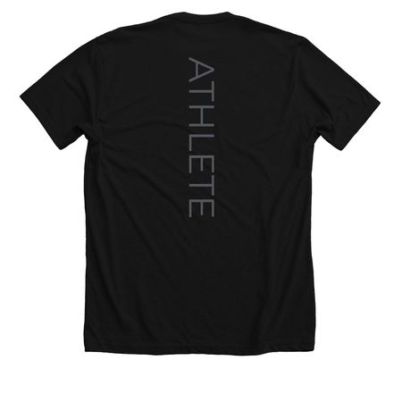 Power Skating logo, a Solid Black Blend Premium Unisex Tee (back-view)