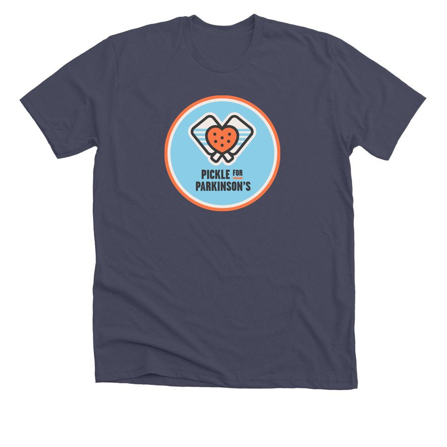 Pickle For Parkinson's Team Shirt, a Heather Midnight Navy Premium Unisex Tee