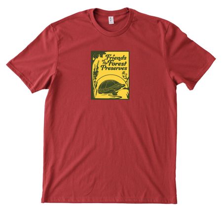 T Shirts, a Beet Red Allmade Heavyweight Recycled Cotton Tee
