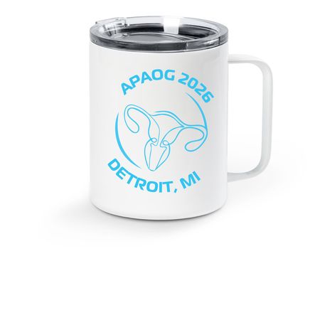 APAOG Mug '26, a White Stainless Steel Travel Mug