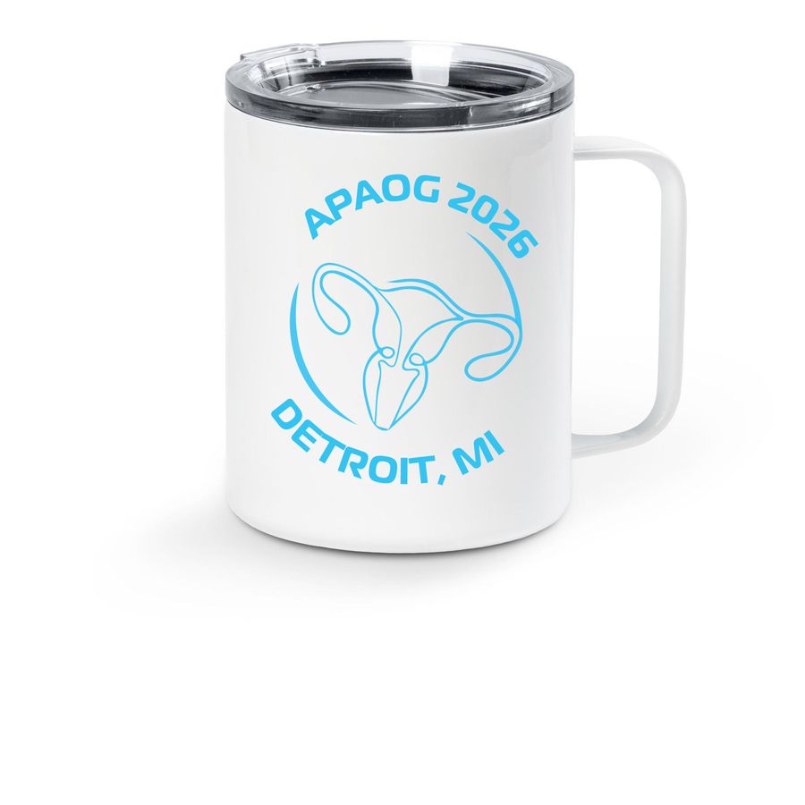 APAOG Mug '26, a White Stainless Steel Travel Mug