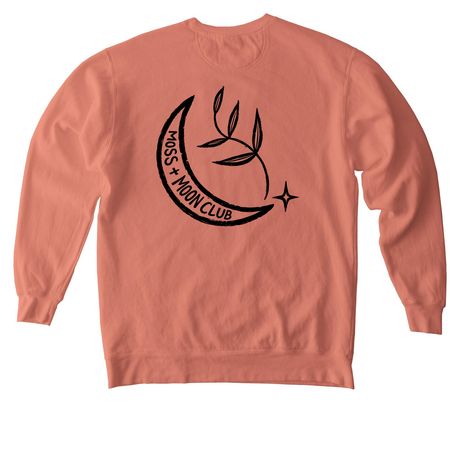 Moss + Moon Club Youth & Adult Shirts, a Terracotta Comfort Colors Crewneck Sweatshirt