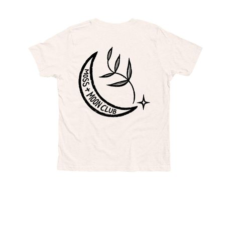 Moss + Moon Club Youth & Adult Shirts, a Heather Natural Premium Youth Tee
