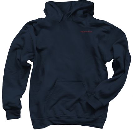 nobody cares.?- secret message, a Navy Pullover Hoodie