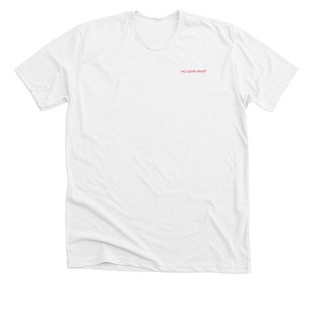 nobody cares.?- secret message, a Solid White Blend Premium Unisex Tee