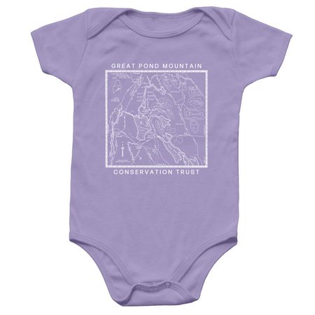 Crosen Map Onesie, a Lavender Infant Onesie