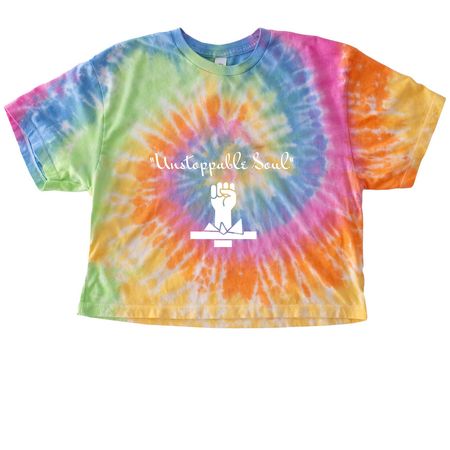 Noble Hearts, Stronger Nation&nbsp;, a Eternity Women's Tie Dye Cropped Tee