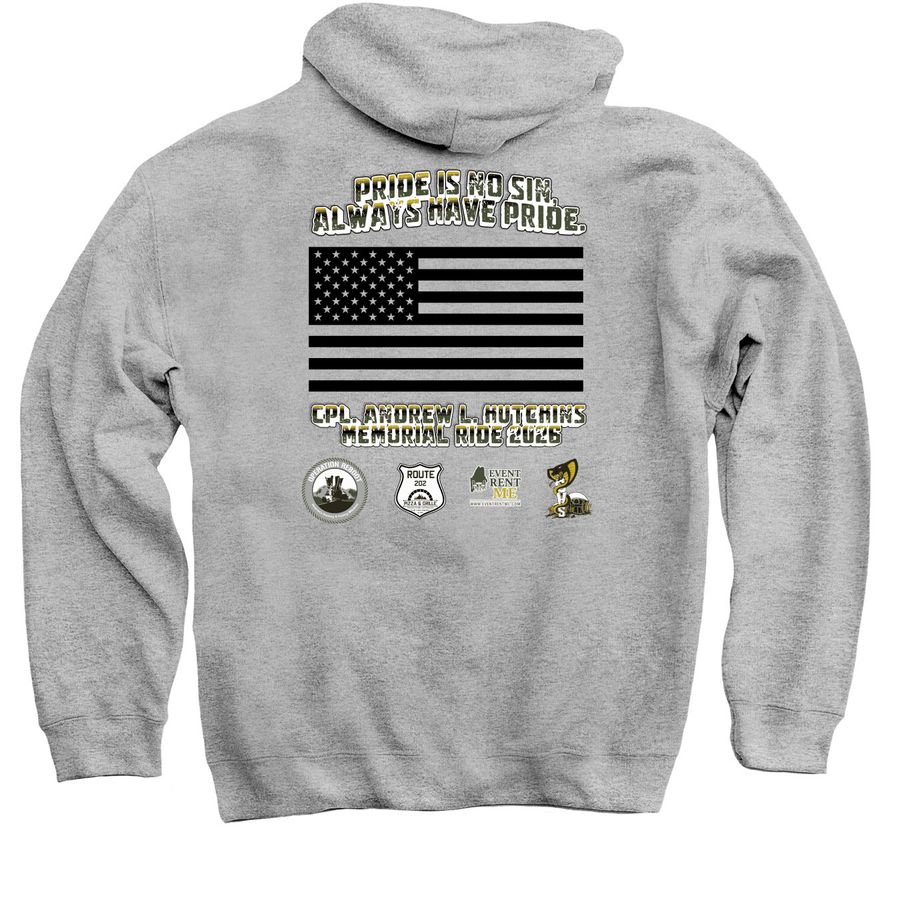 Pride is No Sin Hoodies, a Sport Grey Pullover Hoodie (back-view)