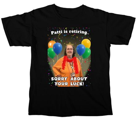 Patti?s Retirement&nbsp;, a Black Comfort Colors Unisex Tee