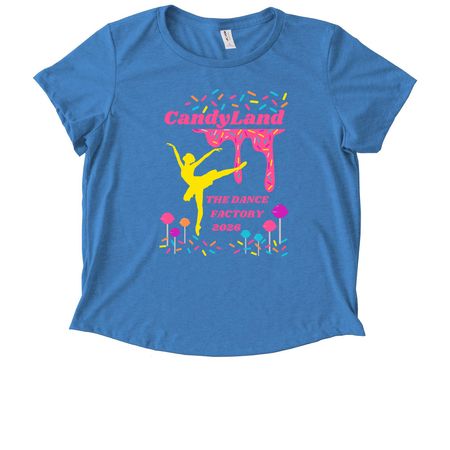 The Dance Factory Showcase 2026, a Azure Blue Allmade Eco Triblend Women?s Scoop Neck Tee