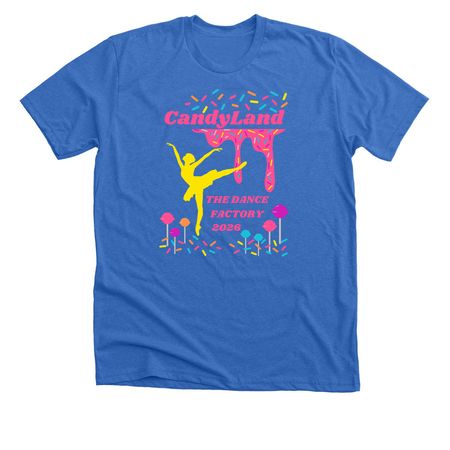 The Dance Factory Showcase 2026, a Heather True Royal Premium Unisex Tee
