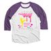 The Dance Factory Showcase 2026, a Purple Rush and Heather White 3/4 Sleeve Baseball Tee