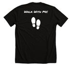 Cemetery Walks with Miki, a Solid Black Blend Premium Unisex Tee (back-view)
