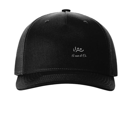 ? venir & Co. ?lan Edition, a Black Printed Five-Panel Trucker Cap